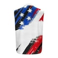 thumbnail image 5 of Abomasnow Men's 4th of July TShirts Sleeveless American Flag Stars Graphic Shirts Button Down Lapel Patriotic Tank Tops with Pockets (S-XXXL), 5 of 5