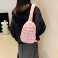 thumbnail image 3 of LHSHIDU Sling Bag Puffy Crossbody Purse for Women Fanny Pack Chest Bag Puffy Waist Bag, 3 of 6
