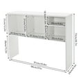thumbnail image 2 of Modern Desktop Storage Organizer Home Office Desktop Bookshelf Holder Computer Rack Desk Organizer for Space Saving (white), 2 of 13