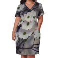thumbnail image 3 of Vestido de noche festivo de cornejo con flores para mujer vestidos de lujo con bolsos verano, 3 of 7