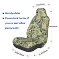 thumbnail image 3 of Balery Tropical Plants Green Funda de Asiento para Auto con Diseño - Cubierta Frontal Suave y Transpirable con Protector Antideslizante- 1 Unidad, 3 of 5