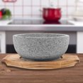 thumbnail image 2 of 1 Set Stone Food Bowl Multi-function Korean Bibimbap Bowl Serving Bowl with Tray, 2 of 8