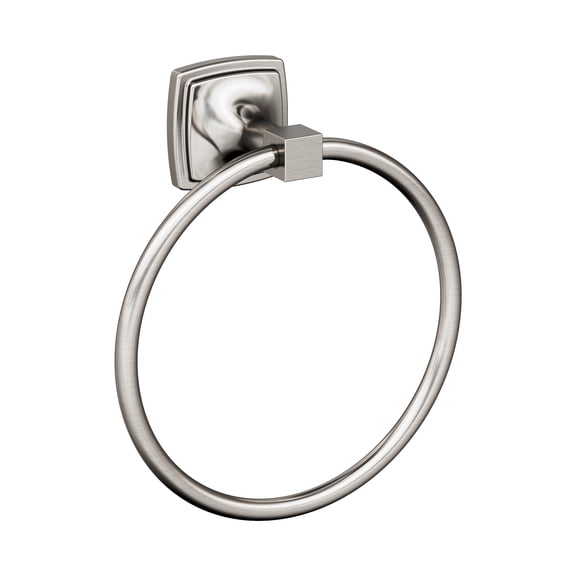 Open Box Amerock Stature Brushed Nickel Closed Towel Ring