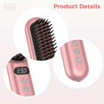 thumbnail image 4 of Cepillo alisador de pelo inalámbrico con pantalla LCD, control de calor de 9 niveles y reducción iónica del encrespamiento., 4 of 4