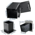 thumbnail image 3 of Slanted Roof Pergola Brackets Wall Mount with Hardware for 4X4 Inch Porch Gazebo, 3 of 9