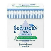 Johnson's Baby 100% Pure Cotton Buds - 200 Buds