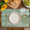 thumbnail image 4 of Sage Green Placemats Set of 6, Vintage Modern Abstract Art Ombre Placemats for Dining Table, Place Mats for Kitchen Tabletop, Waterproof Wipeable Dining Table Mats Set, 4 of 9