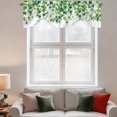 thumbnail image 3 of Tie Up Valance Curtain for Kitchen, Green Leaf Vine Rod Pocket Short Curtains Adjustable Tie-Up Shade Valances, Country Leave Window Treatment for Bathroom Living Room Bedroom, 3 of 9