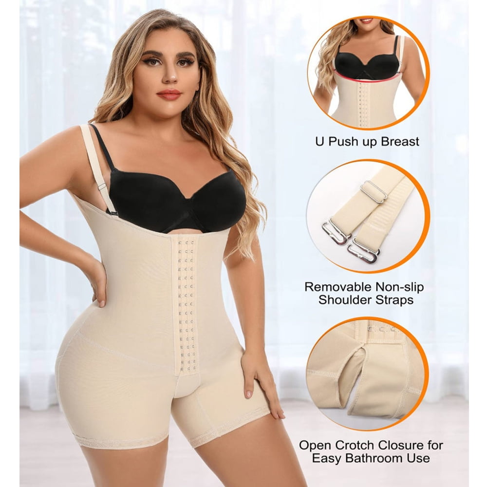 Shapewear Tummy Control Fajas Colombianas High Compression Body Shaper for  Women Butt Lifter Thigh Slimmer 