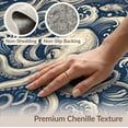 thumbnail image 6 of ODIKA Maritime Octopus Tentacle Curling Wave Nautical Border Motif Stain Resistant Low Profile for Dorm Room, Small Living Apartment, 6 of 7