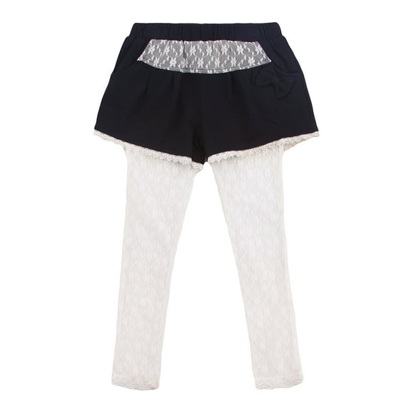 Richie House Girls' Shorts with Lace Tights RH0271