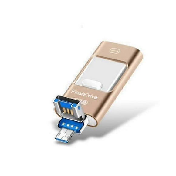 Flash Drive For Iphone 128GB/64GB/32GB, 4-in-1 Usb C-shaped Memory Stick, Photo Stick External Storage Thumb Drive For Iphone Ipad Android Computer