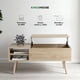 thumbnail image 2 of Mesa de Café Elevable MDF Color Negro con Almacenamiento Interno, Mesa de Centro marron claro M, 2 of 8