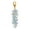 Blue, variant on 1pc Trumpet Flower Glass Pendant Decorations Lobster Clasp Charms Clip-on Charms for Keychain Purse Backpack Ornament Deep Sky Blue 69mm