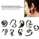 thumbnail image 5 of Expansores de Oreja Tapones de Oreja Acrílico Juego de 9 Piezas Pendientes de Acrílico Tapones de Oreja de Estilo Punk Oreja Stud Piercing Joyería Pendientes de Acrílico Punk ANGGREK  Otros, 5 of 8