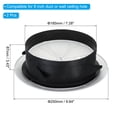 thumbnail image 2 of Unique Bargains Évent d'Air Rond de 8 Pouces 2 Pcs Diffuseur de Plafond Réglable Housse de Gril ABS Persiennes Évent de Soffite avec Écran Blanc, 2 of 5