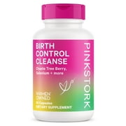 Pink Stork Birth Control Cleanse: Hormone Support for Women with Vitex, Vitamins, and More, 60 Capsules