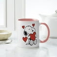 thumbnail image 4 of CafePress - Snoopy On Heart Mugs - 11 oz Ceramic Mug - Novelty Coffee Tea Cup, 4 of 4