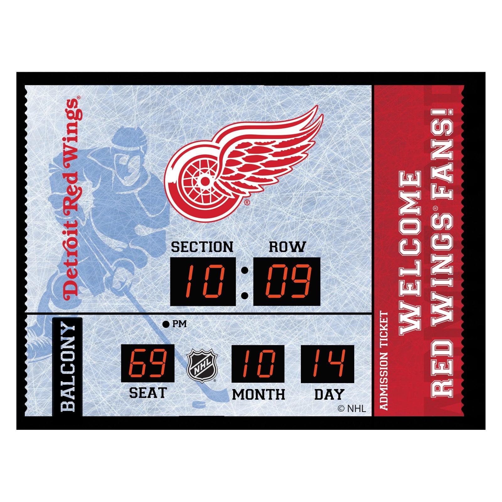 Evergreen Enterprises Bluetooth NHL Scoreboard 18.43 in. Wall Clock