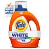 Tide Ultra White Liquid Laundry Detergent, Brilliant Whitening + Color Protect, 63 fl oz, 44 Loads