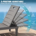 thumbnail image 4 of Vineego Set of 2 Patio Outdoor Chaise Lounge Chair Recliner with Adjustable Backrest, Light Taupe, 4 of 8