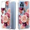 thumbnail image 1 of CoverON Phone Design For T-Mobile Revvl 6 5G Case, Clear Flexible Soft Rubber Slim TPU Cover, Peony Flower, 1 of 8