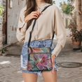 thumbnail image 5 of Kuiaobaty Hibiscus Print Crossbody Bag for Women Trendy, Hummingbird Print Portable Leather Satchel Purse with Adjustable Strap, Roomy Durable Shoulder Handbag Crossbody for Travel, 5 of 7