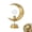 D, variant on Iron Art LED Table Lamp, Moon & Globe Shaped Decor Light for Bedroom Holiday Ambient Decoration