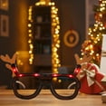 thumbnail image 5 of OEFNTAC Decorations Christmas Luminous LED Glasses Kid Adult Party Quirky Accessory Photo Prop Frame Festive Birthday Holiday Role Play 3.94in Xmas Decorations, 5 of 6