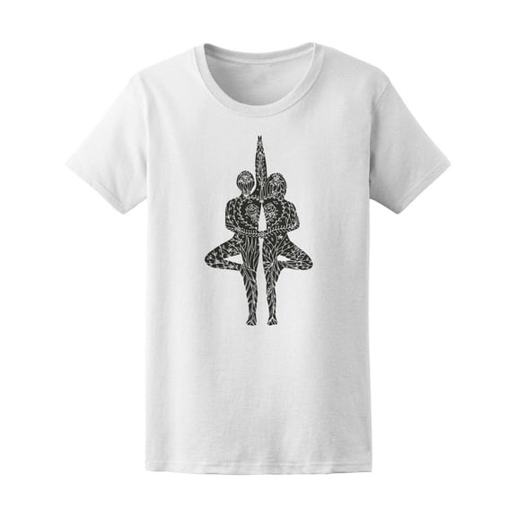 Couple Tree Pose Yoga. Tee Women's -Image by Shutterstock