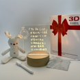 thumbnail image 1 of sale solid wood message board night light 3D Creative light acrylic table lamp atmosphere lamp, 1 of 7