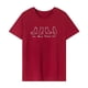 thumbnail image 1 of Camiseta para mujer verano clásico cuello redondo camisa para vacaciones desplazamientos vacaciones S, 1 of 7
