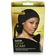thumbnail image 2 of Evolve Satin Wrap Scarf, Black, 2 of 3