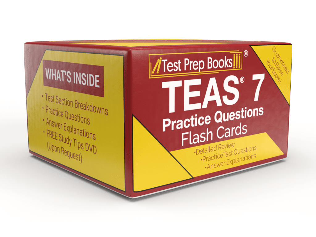 ATI TEAS 7 Practice Question Study Cards: ATI TEAS Test Prep for the Nursing Entrance Exam [Full Color Cards]