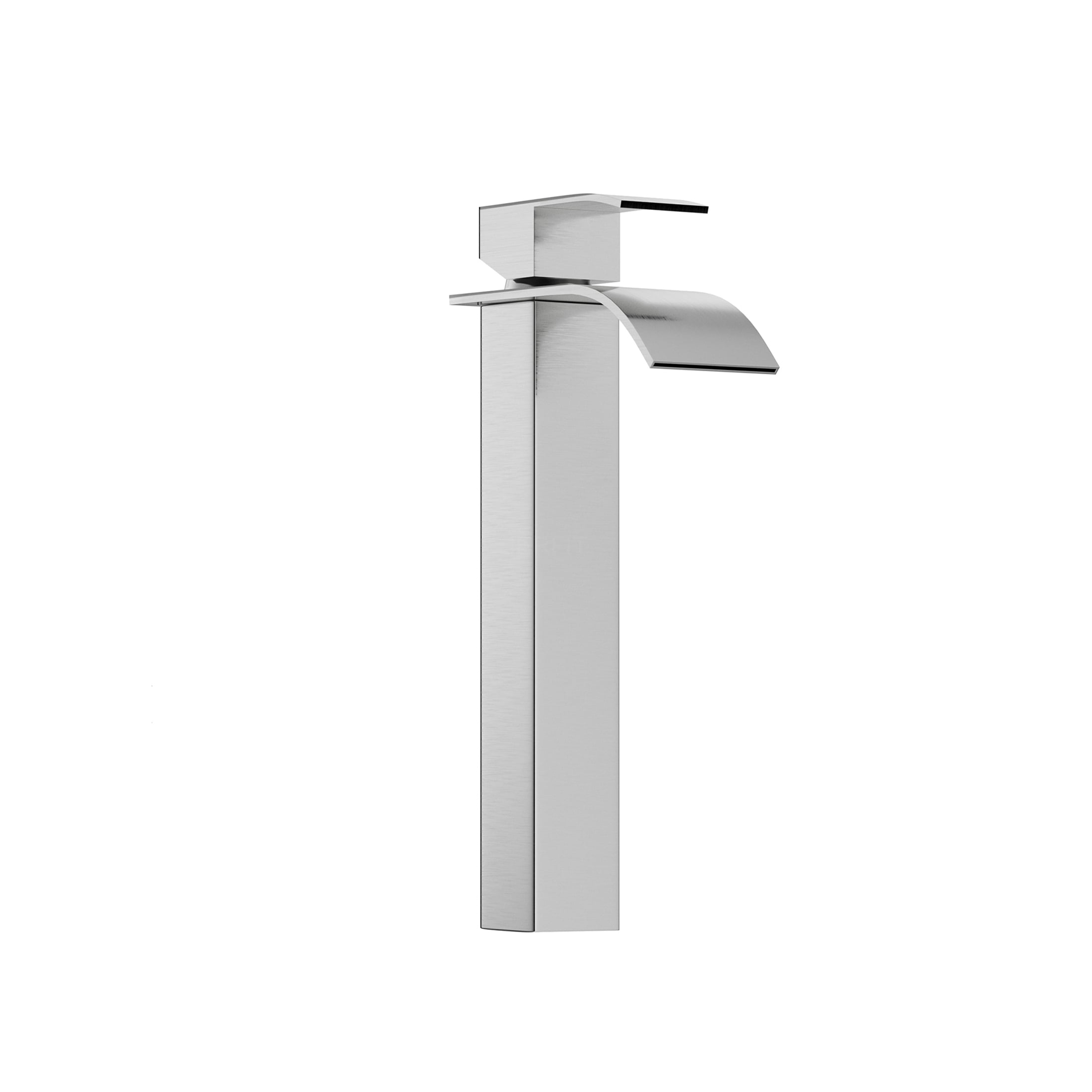 JERFIT 6-inch Single Handle Bathroom Sink Faucet with CUPC Certification, Brushed Nickel Finish for Modern Vanity