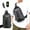 Dark Gray, variant on 100Fens Sling Bag For Men Women Shoulder Backpack Chest Bags Daypack With Earphone Hole For Hiking Camping Outdoor Trip