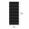 thumbnail image 2 of Over the Door Hanging Storage Organizer with Metal Hooks, 40 Cells Large Pocket Non-Woven Shoe Rack for Closet Black 76" x 26", 2 of 5