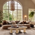 thumbnail image 2 of Pemberly Row Contemporary Transitional Solid Oak Wood Coffee Table, 2 of 6