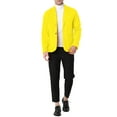 thumbnail image 6 of Lars Amadeus Men's Blazers Notched Lapel Long Sleeve Knit Blazer with Pockets, 6 of 6