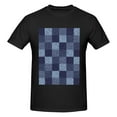 thumbnail image 4 of Bingfone Blue Gingham Buffalo Check Men'S Loose Fit Short-Sleeve Pocket T-Shirt, 4 of 7