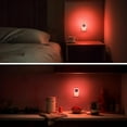 thumbnail image 5 of 4 Pack Red LED Night Light, Dusk to Dawn Sensor, Plug in, 60 Lumens, 0.6W, ABS Plastic, Perfect for Bedroom, Hallway, Bathroom, Kitchen, Stairway, Nursery, 5 of 15