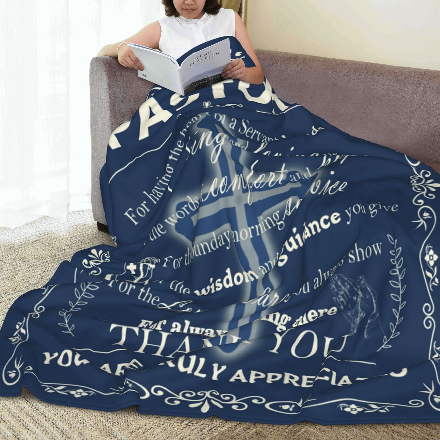 Pastor Appreciation Gifts, Pastor Gifts for Men, Christian Pastor Gifts, Birthday Gifts for Pastors Blanket, Pastor, Thanksgiving for Pastor Priests