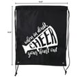 thumbnail image 2 of Cheer Bags, Pom Pom and Cheerleader drawstring Backpacks, Cheerleader Team bags, 2 of 2