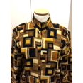 thumbnail image 3 of Geometric Abstract Box Print Pleated Satin Jacket (Style# 29602), 3 of 4