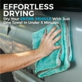 thumbnail image 3 of The Rag Company - The Liquid8r - Car Drying Towel - 1100gsm, 25in x 36in, Aqua Blue, 3 of 10