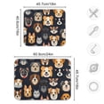 thumbnail image 3 of Dogs Heads Dish Drying Mat Dish Drainer Rack Mats Water Absorbent Non-Slip Easy Clean Heat Resistant for Kitchen Counter, 3 of 8