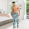 thumbnail image 7 of FREEAMG Men's Cotton Pajama Pants Lounge Sleep Pants Soft Sleepwear Pajama Bottoms with Pockets, 7 of 7