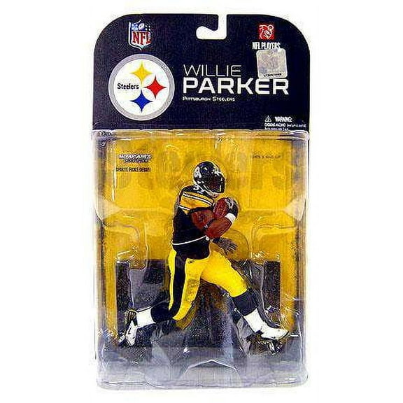 Willie Parker Action Figure White Wrist Tape Sports Picks Series 17