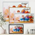 thumbnail image 4 of Designart 'Colourful Trees Abtract Impression III' Traditional Framed Canvas Wall Art Print, 4 of 5