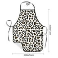 thumbnail image 2 of Pofeuu Heart Leopard Print Aprons with Pockets, Cute Aprons for Kitchen, Cooking, Server, Barber, Chef Apron, 2 of 7